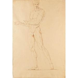 Antonio Canova (1757–1822) – Monumental Study Of A Male Nude, Circa 1790