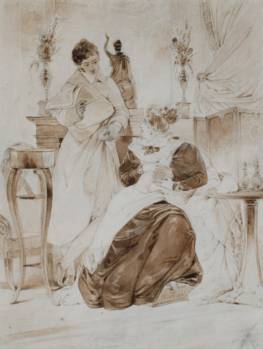 Pierre Numa Bassaget detto Numa ( attivo in Francia tra il 1830 e il 1854), Interno familiare