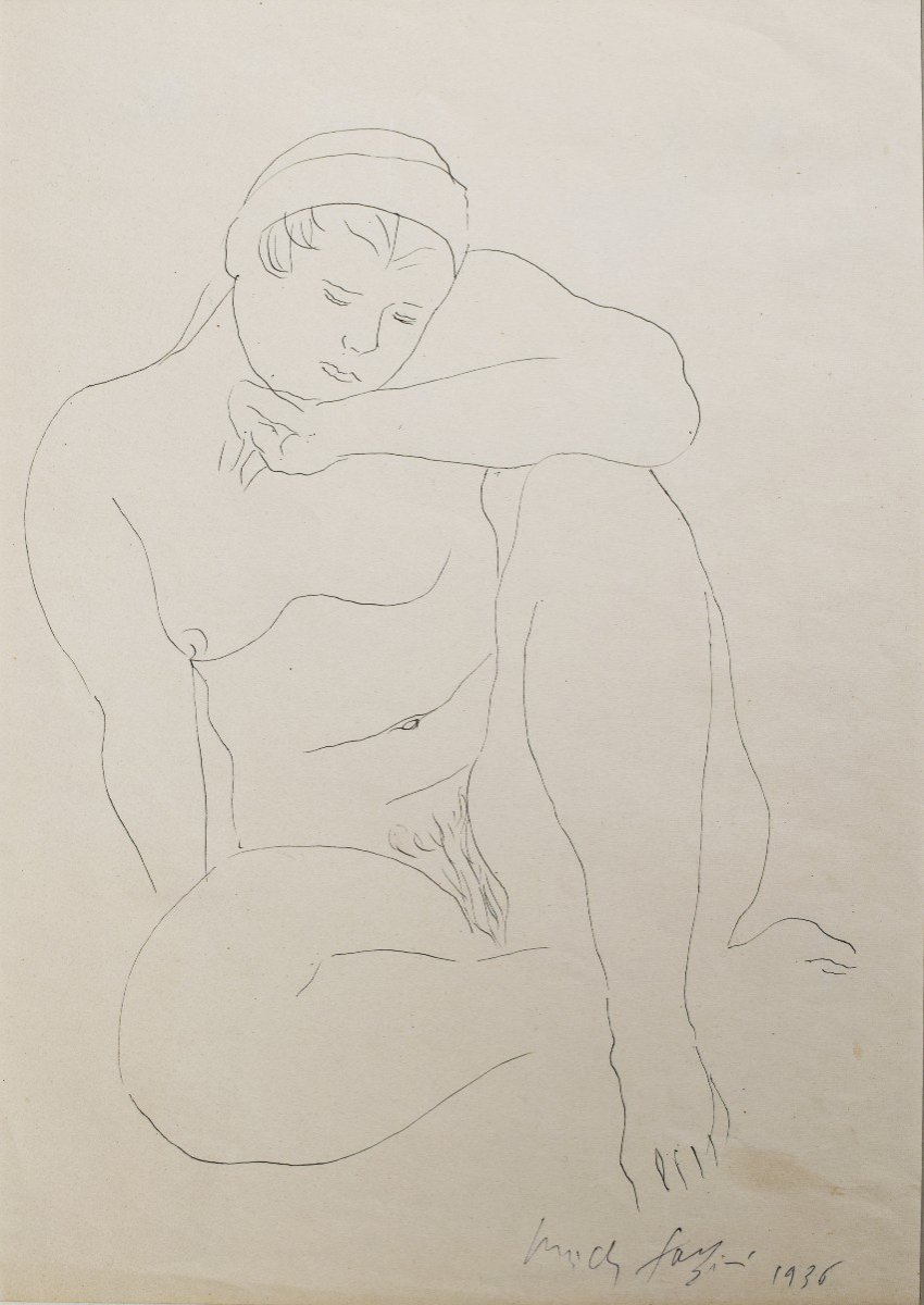 Pericle Fazzini (Grottammare 1913 – Roma 1987), Nudo di donna (1936) 