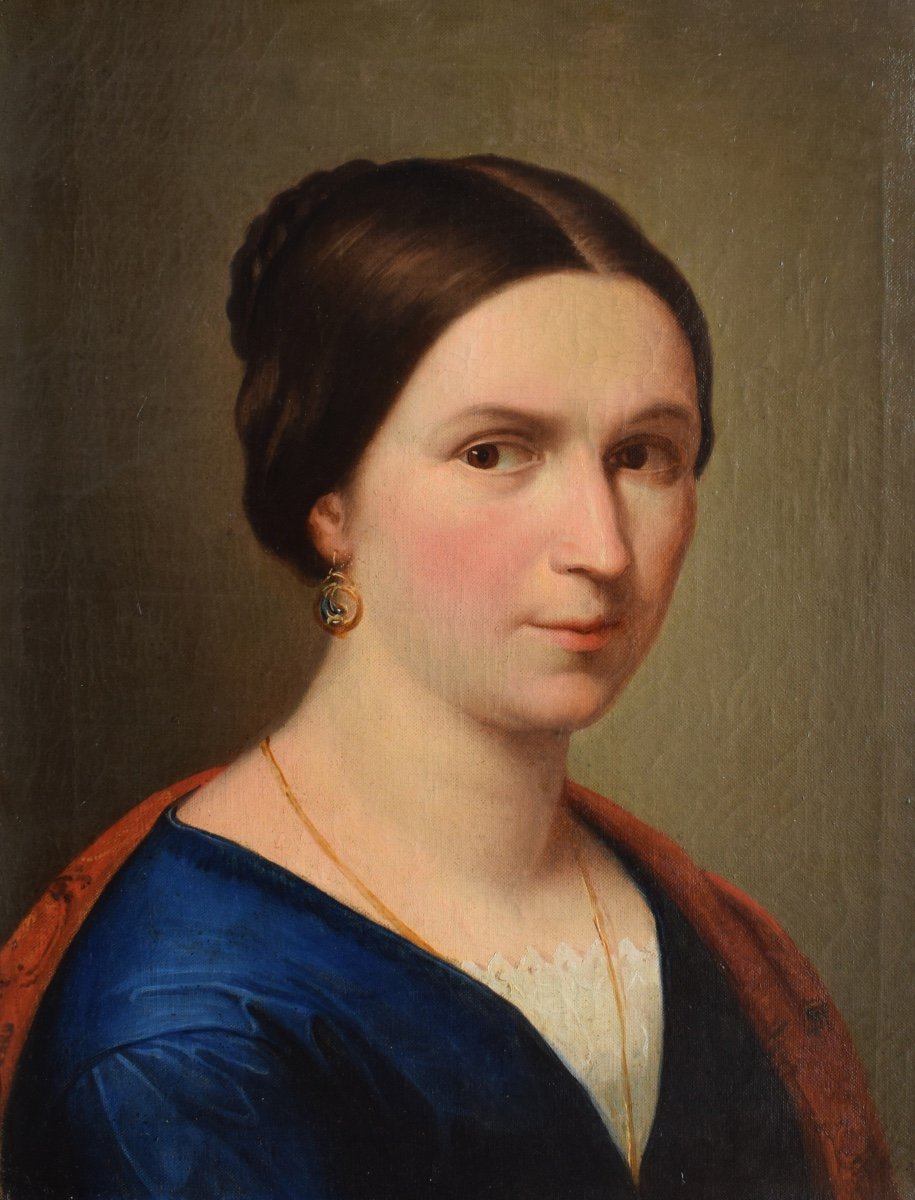 Pietro Gagliardi (Roma 1809 – Frascati 1890), Ritratto della moglie Annunziata Roscioli 