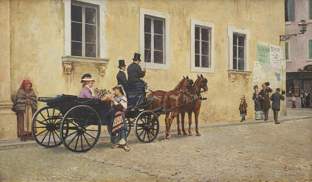 Federico Del Campo (Lima 1837 – Venezia 1923), Fiori di primavera  (1877)