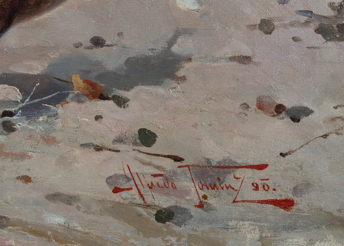 Alfredo Tominz (Trieste 1854 – 1936), Passeggiata a cavallo a Trieste-photo-4