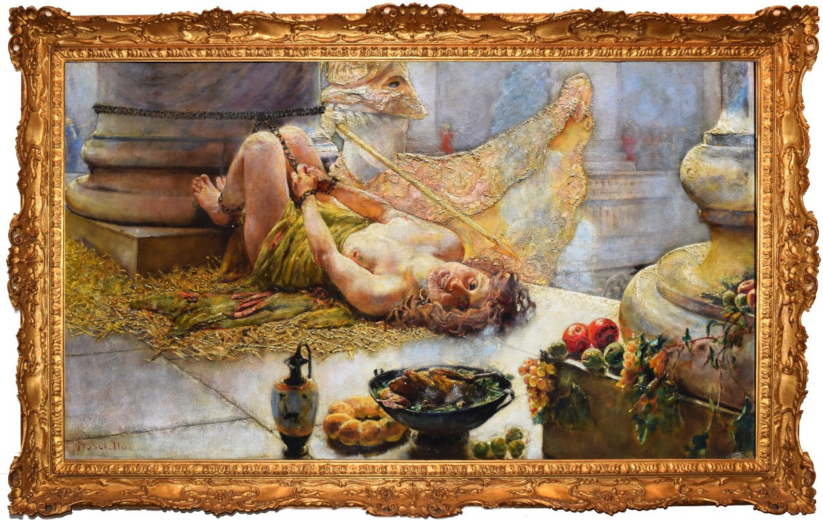 Giuseppe Boschetto (Napoli 1841 – 1918), La Schiava legata-photo-2
