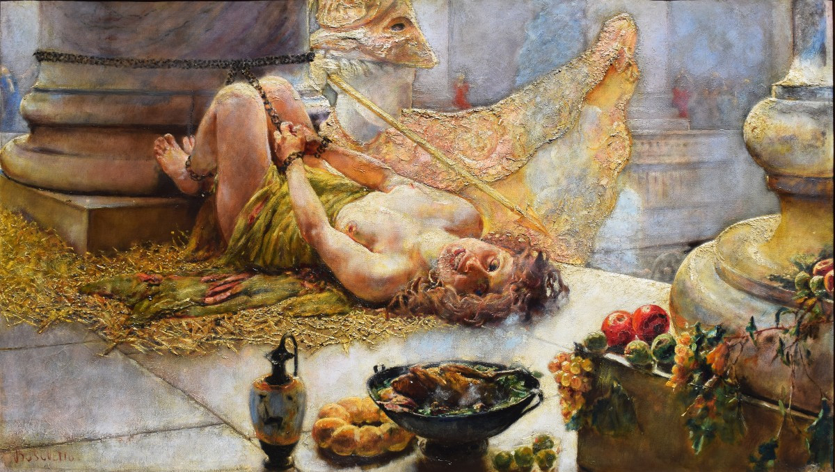 Giuseppe Boschetto (Napoli 1841 – 1918), La Schiava legata