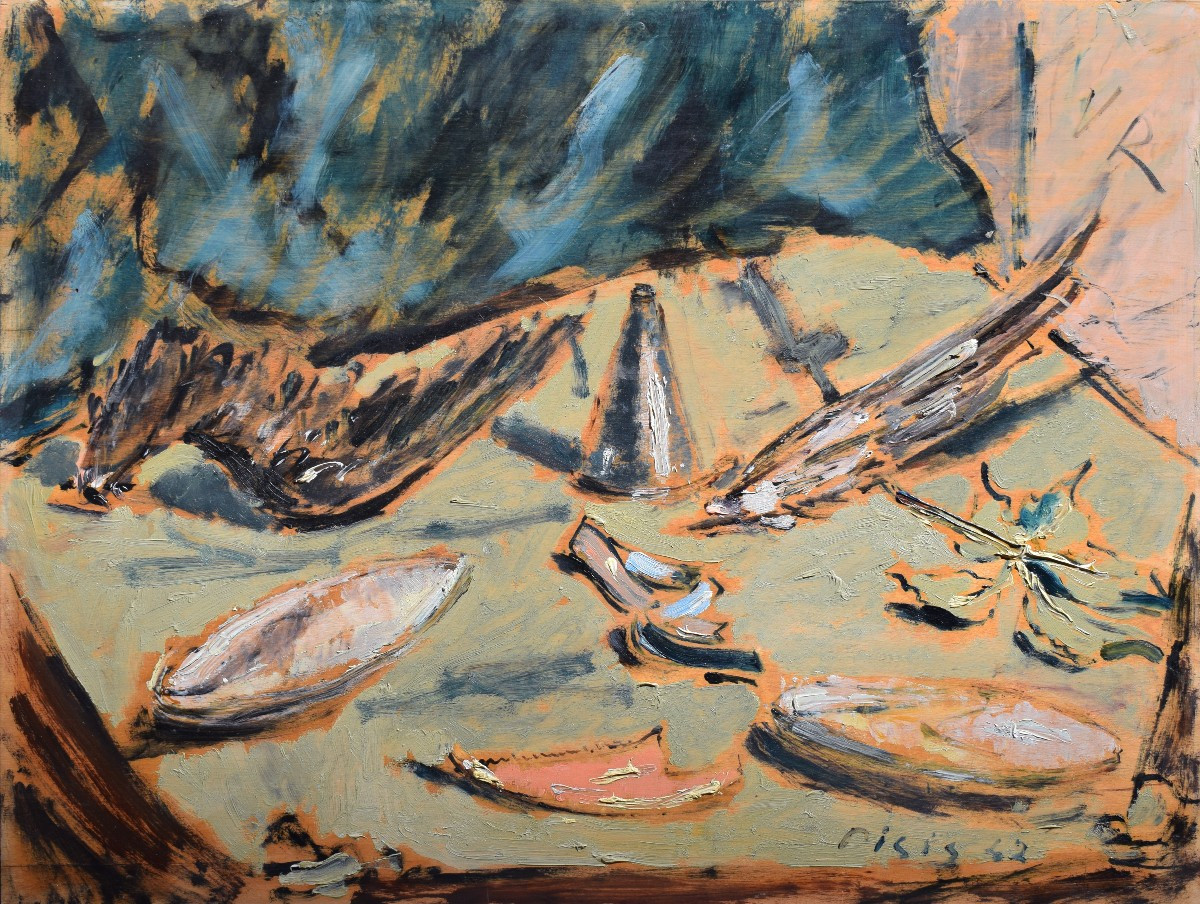 Filippo de Pisis (Ferrara 1896 – Milano 1956 ), La spiaggia(1942)
