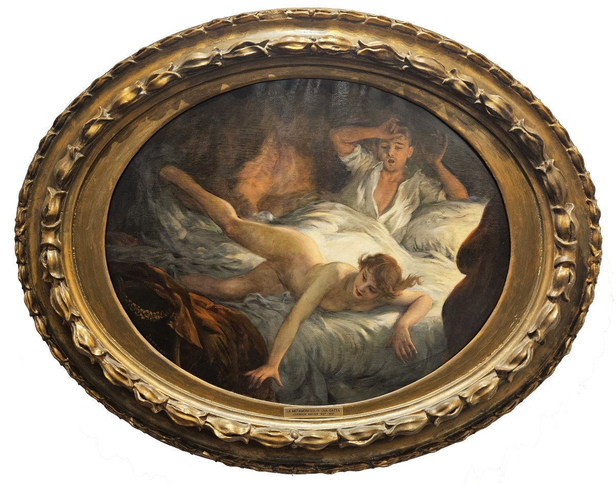 Etienne Albert Joannon Navier (Lione 1857 – 1911), La metamorfosi di una gatta-photo-2