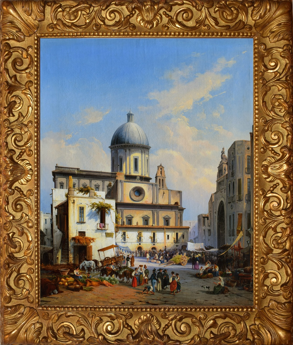 Consalvo Carelli (Napoli 1818 – Milano 1900), La Chiesa di Santa Caterina a Formiello (1848)-photo-2