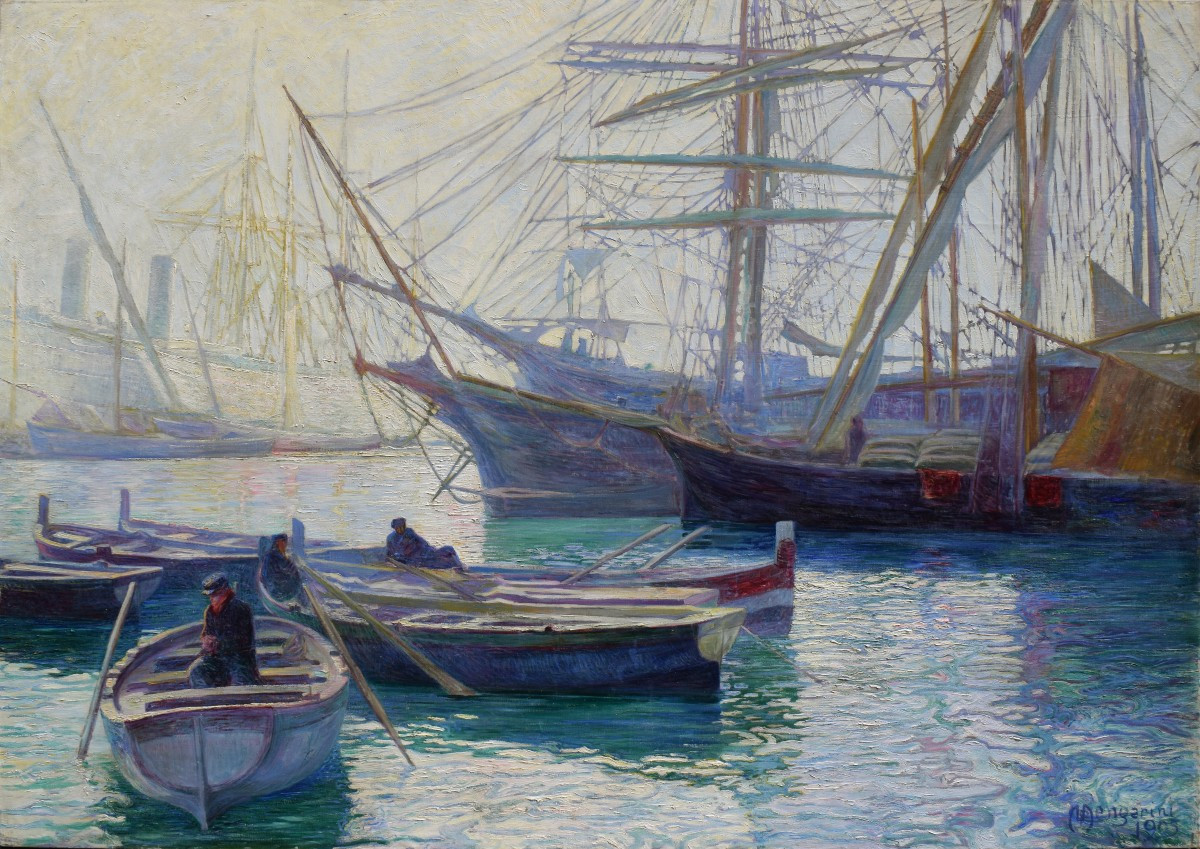 Pietro Mengarini (Roma 1869 – 1924), Ozio del pomeriggio (1905)