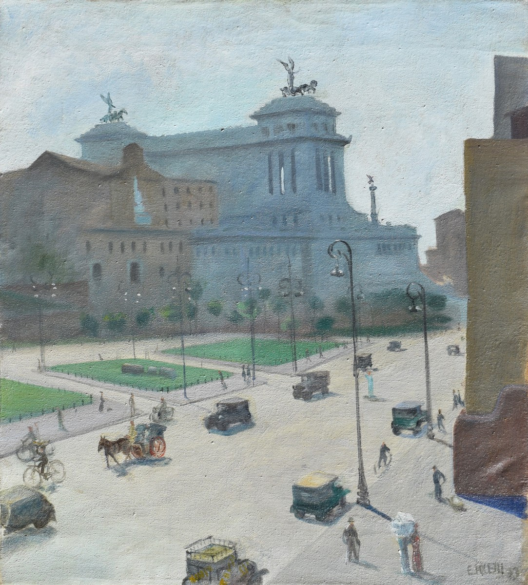Edmondo Poletti (Novara 1908 – 1978), Via dei Fori Imperiali (1933)
