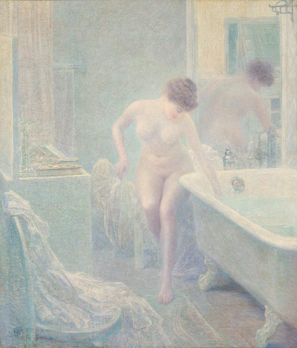 Pietro Mengarini (Roma 1869 – 1924), Nel vapore dell’acqua (1905 /1906)