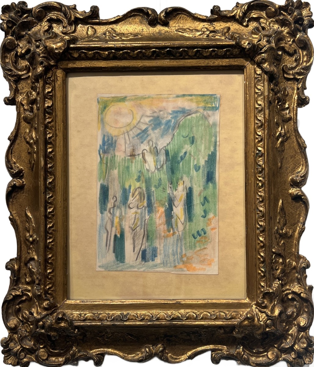 André Masson (Balagny-sur-Therain 1896 – Parigi 1987 ), Feminaire de la rue saint Denis (1958)-photo-2