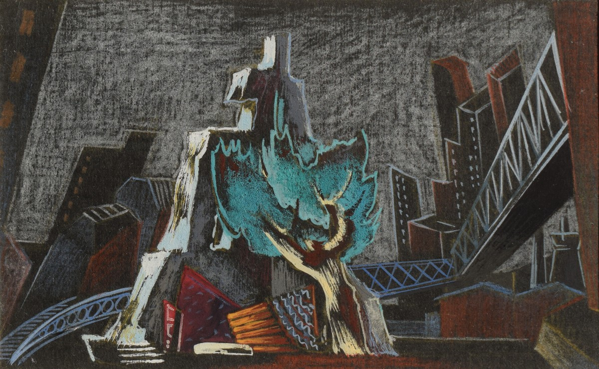 Enrico Prampolini (Modène 1894 – Rome 1956), Le Mandarin merveilleux (1942)