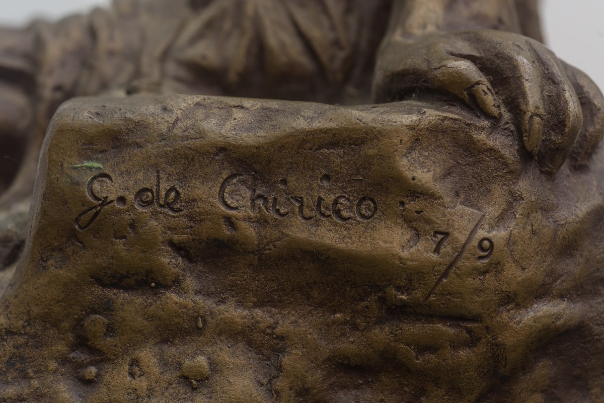 Giorgio de Chirico (Volos, Grecia 1888 – Roma 1978), Gli Archeologi-photo-4