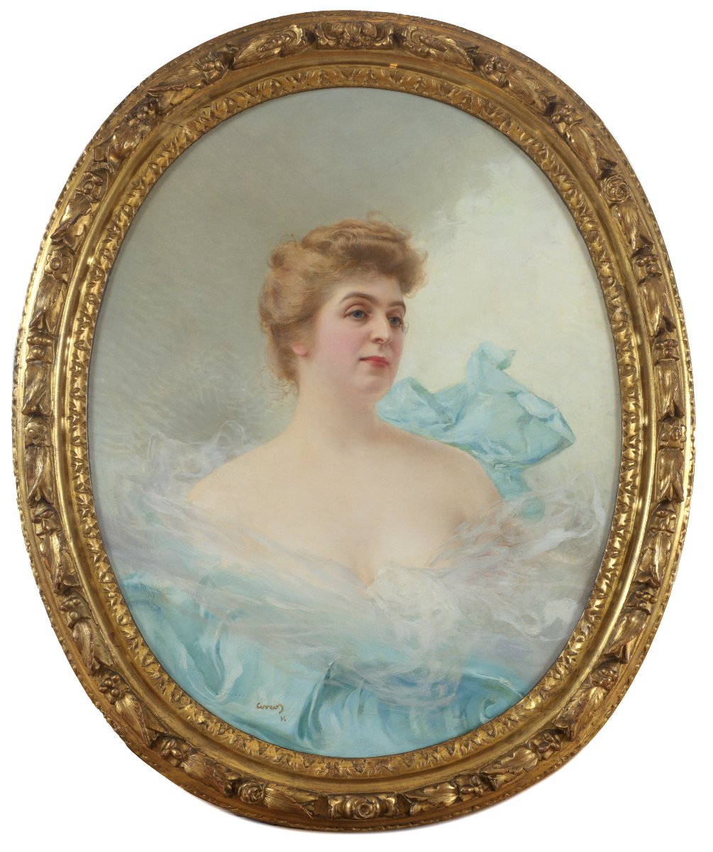 Vittorio Matteo Corcos (Livorno 1859 – Firenze 1933), Ritratto di Pauline Teutsch (1896)