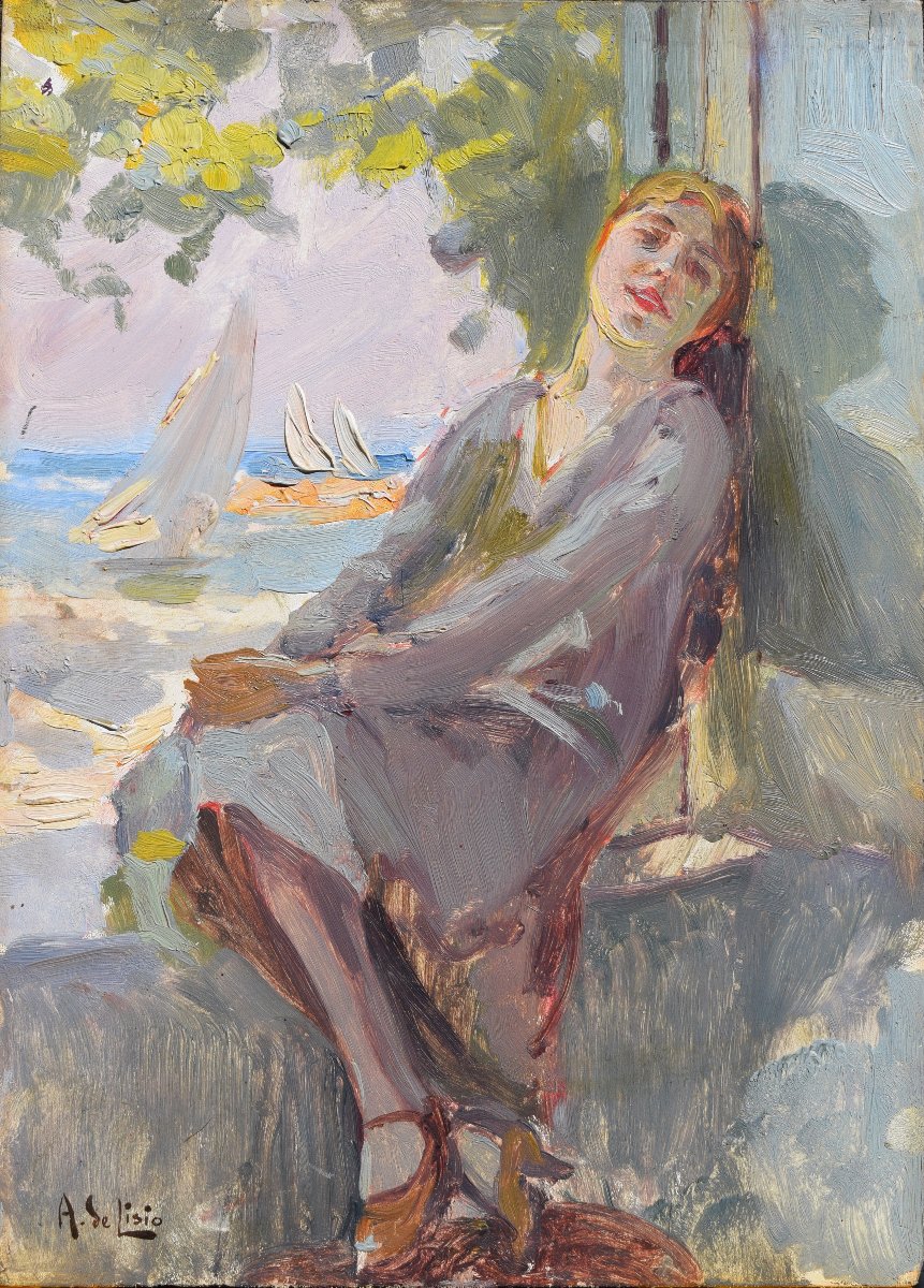Arnaldo De Lisio (Castelbottaccio 1869 – Napoli 1949), Una giornata al mare