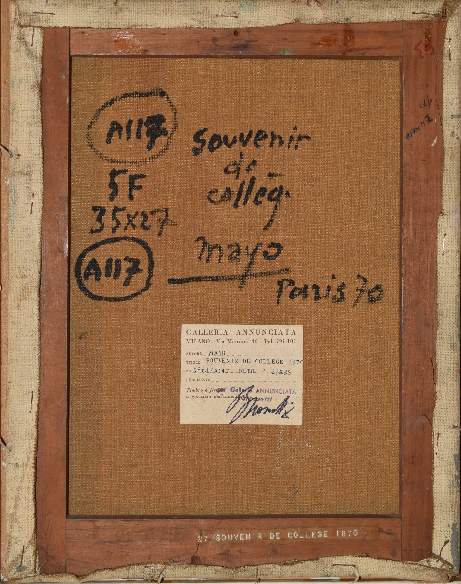 Mayo (Port-au-Prince 1905 – Seine-Port 1990), Souvenir de college (1970)-photo-2