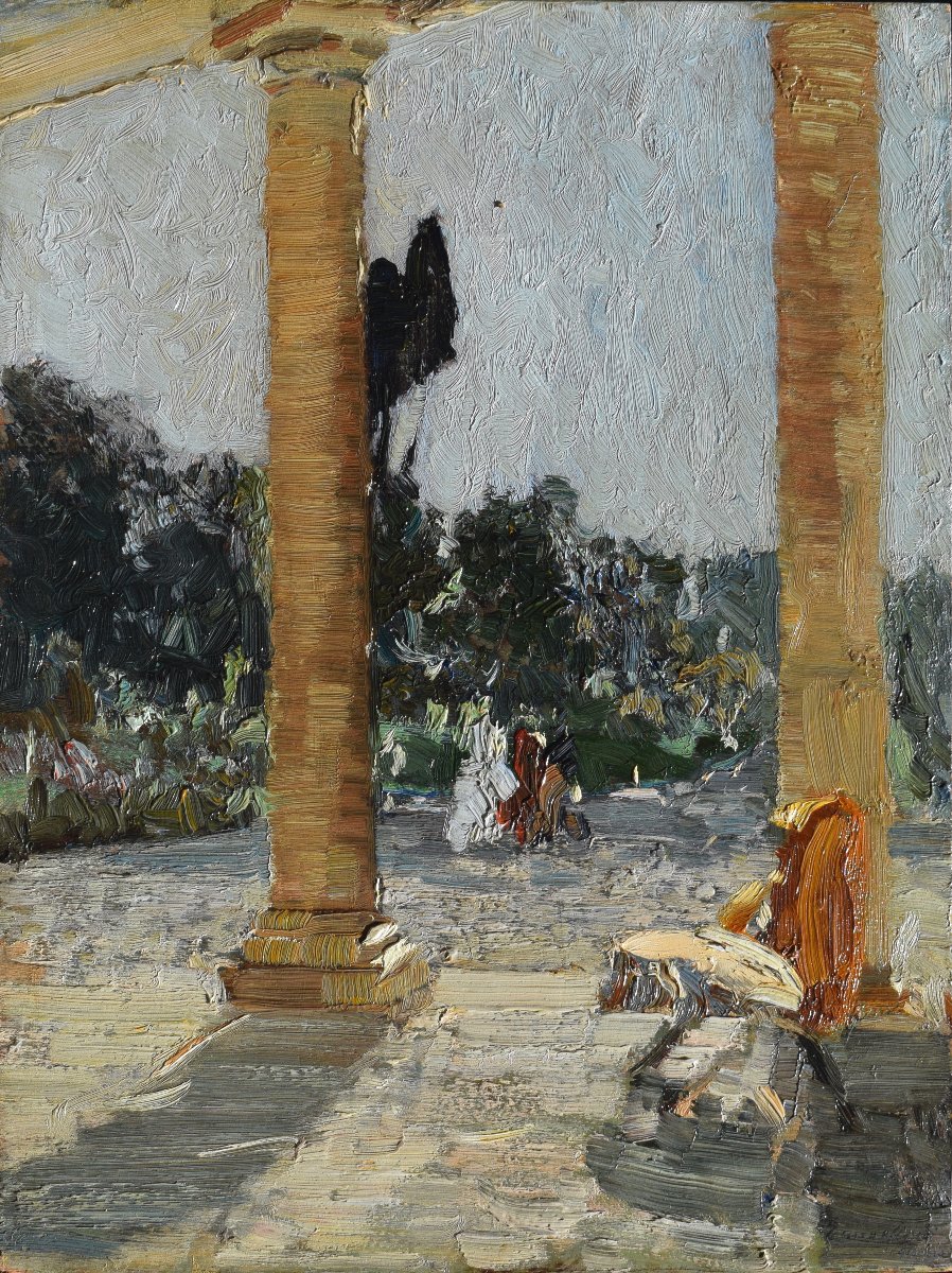 Emma Ciardi (Venezia 1879 – 1933), Il portico controsole