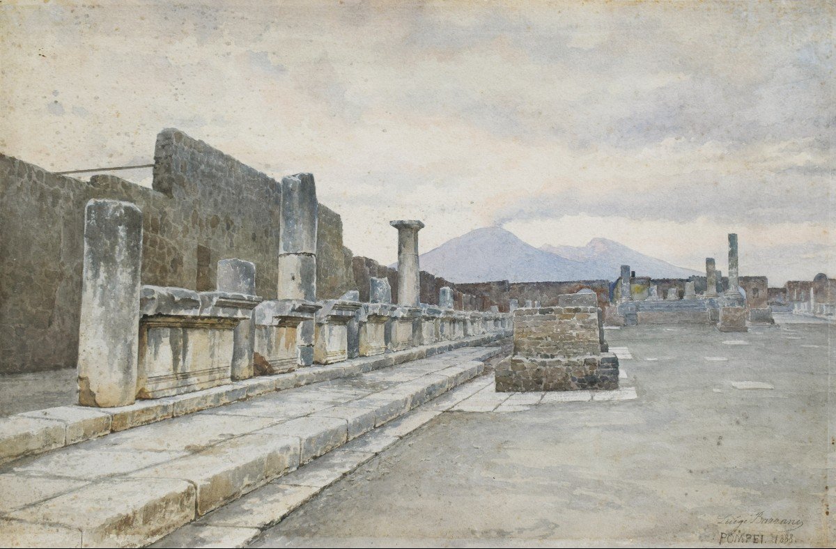 Luigi Bazzani (Bologna 1836 - Roma 1927), Foro di Pompei