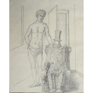 Giorgio de Chirico (Grecia 1888 – Roma 1978), Il riposo dell’archeologo