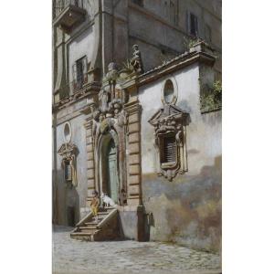 Niels Frederik Schiøttz-Jensen (Vordingborg 1855 – Kopenhagen 1941), Una sosta a Palazzo Zuccar