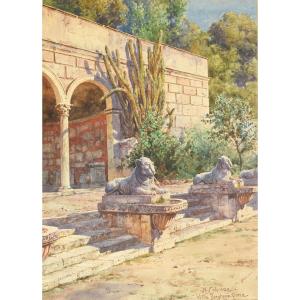 Enrico Coleman (Roma 1846 – 1911), L’Aranciera Villa Borghese