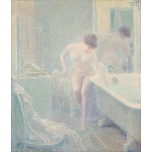 Pietro Mengarini (Roma 1869 – 1924), Nel vapore dell’acqua (1905 /1906)