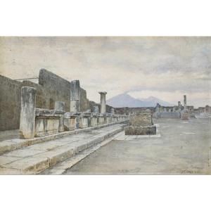 Luigi Bazzani (Bologna 1836 - Roma 1927), Foro di Pompei