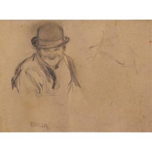 Giacomo Balla (Turin 1871 - Rome 1958), Figure d'homme (vers 1904)