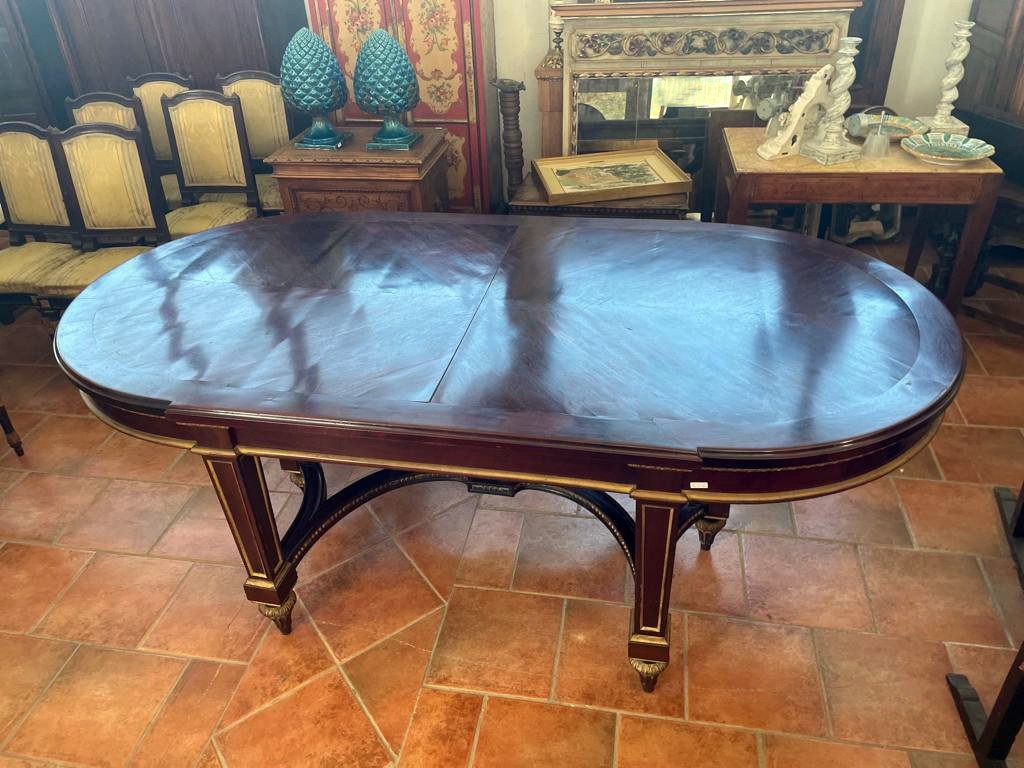 Grande tavolo ovale Napoleone III-photo-2