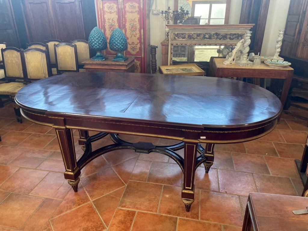 Grande tavolo ovale Napoleone III-photo-5