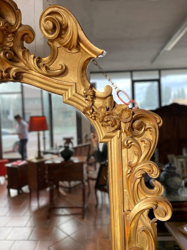 Grande specchiera dorata da Palazzo-photo-3