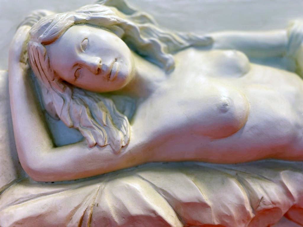 Nudo femminile – Altorilievo in gesso ‘800-photo-2