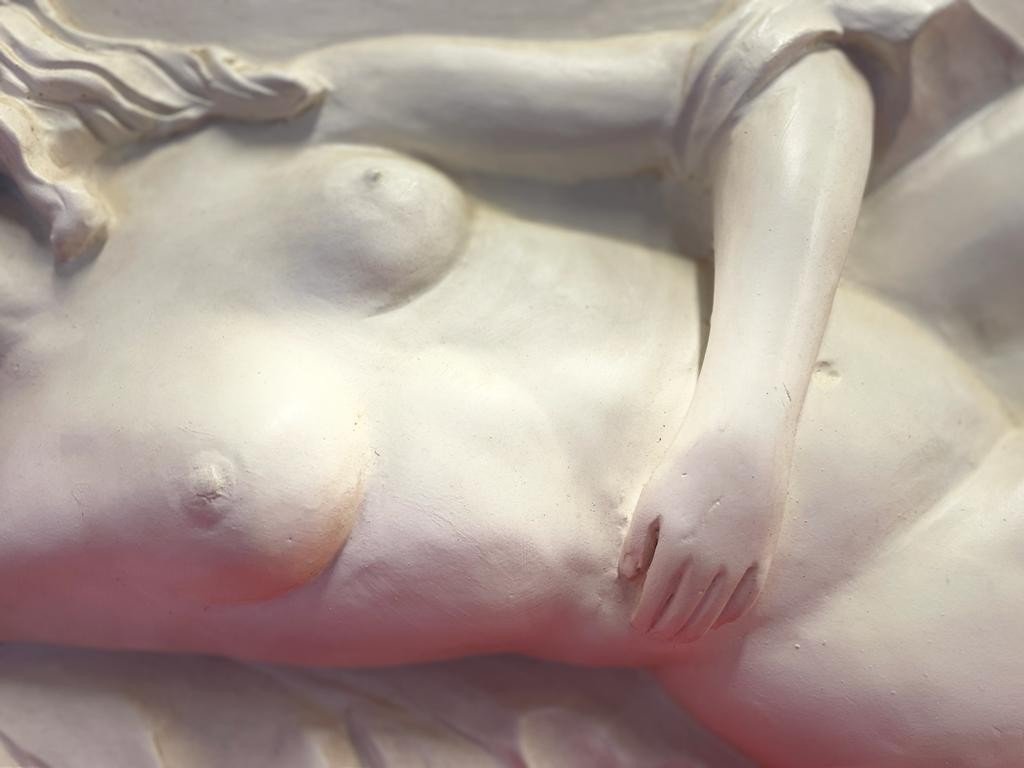 Nudo femminile – Altorilievo in gesso ‘800-photo-4