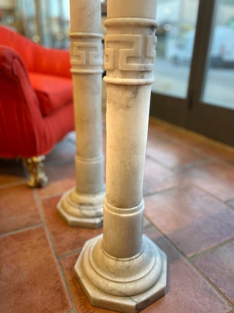 Coppia di colonne in alabastro Napoleone III -photo-3