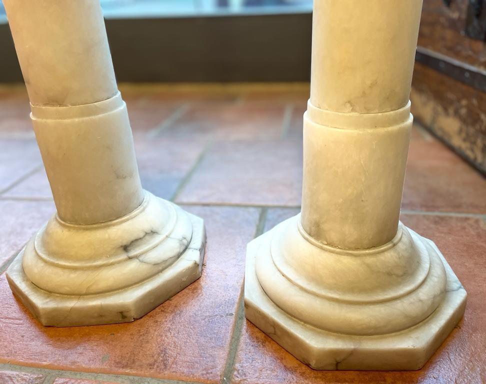 Coppia di colonne in alabastro Napoleone III -photo-4