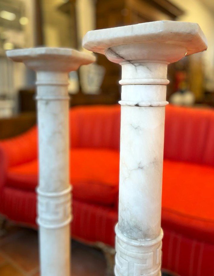 Coppia di colonne in alabastro Napoleone III -photo-7