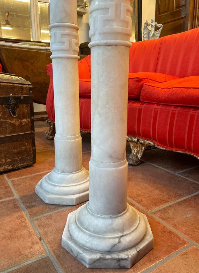 Coppia di colonne in alabastro Napoleone III -photo-8