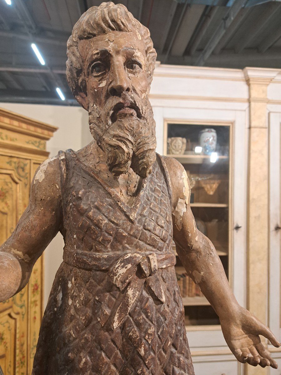    San Paolo di Tebe Eremita, scultura in legno policroma del 1600