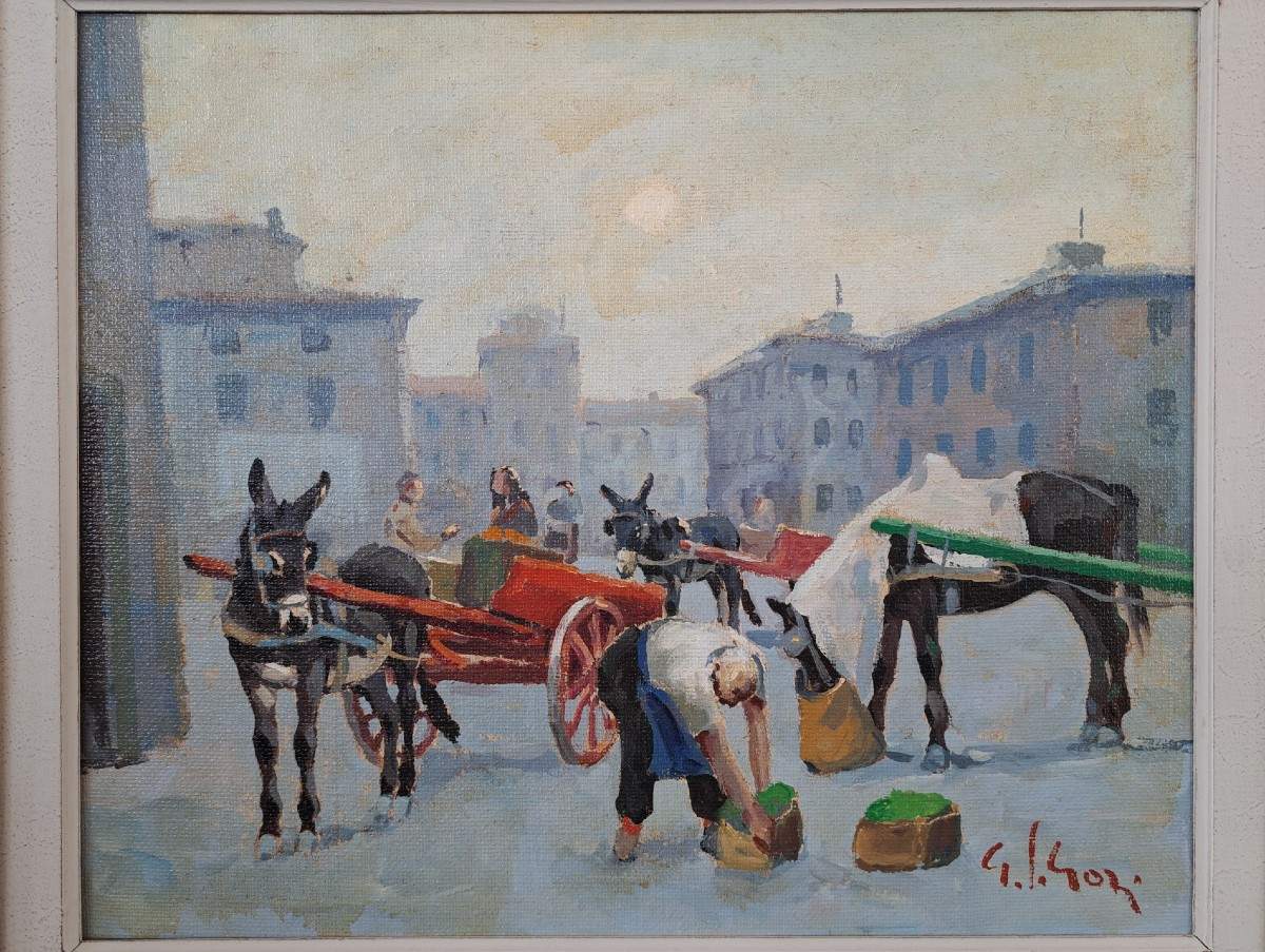 Gino Paolo Gori, "Controluce", olio su tela-photo-3