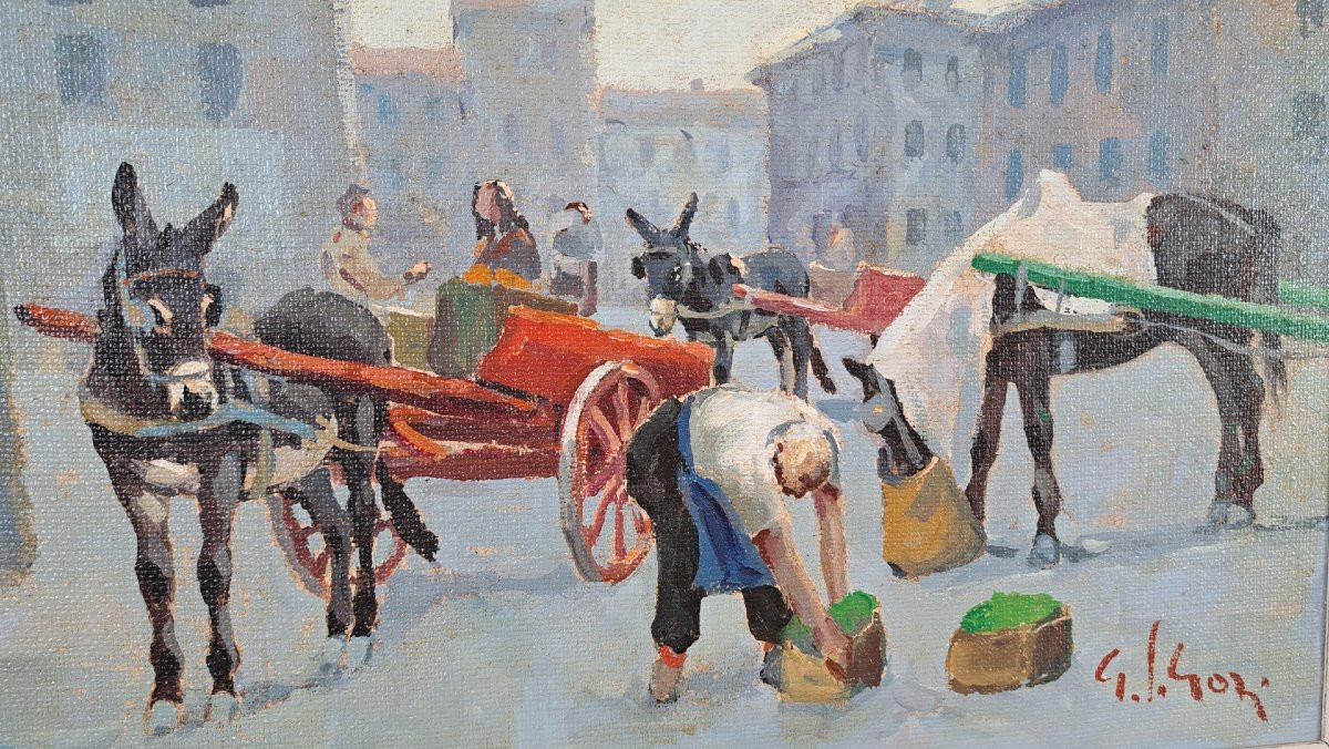 Gino Paolo Gori, "Controluce", olio su tela-photo-2