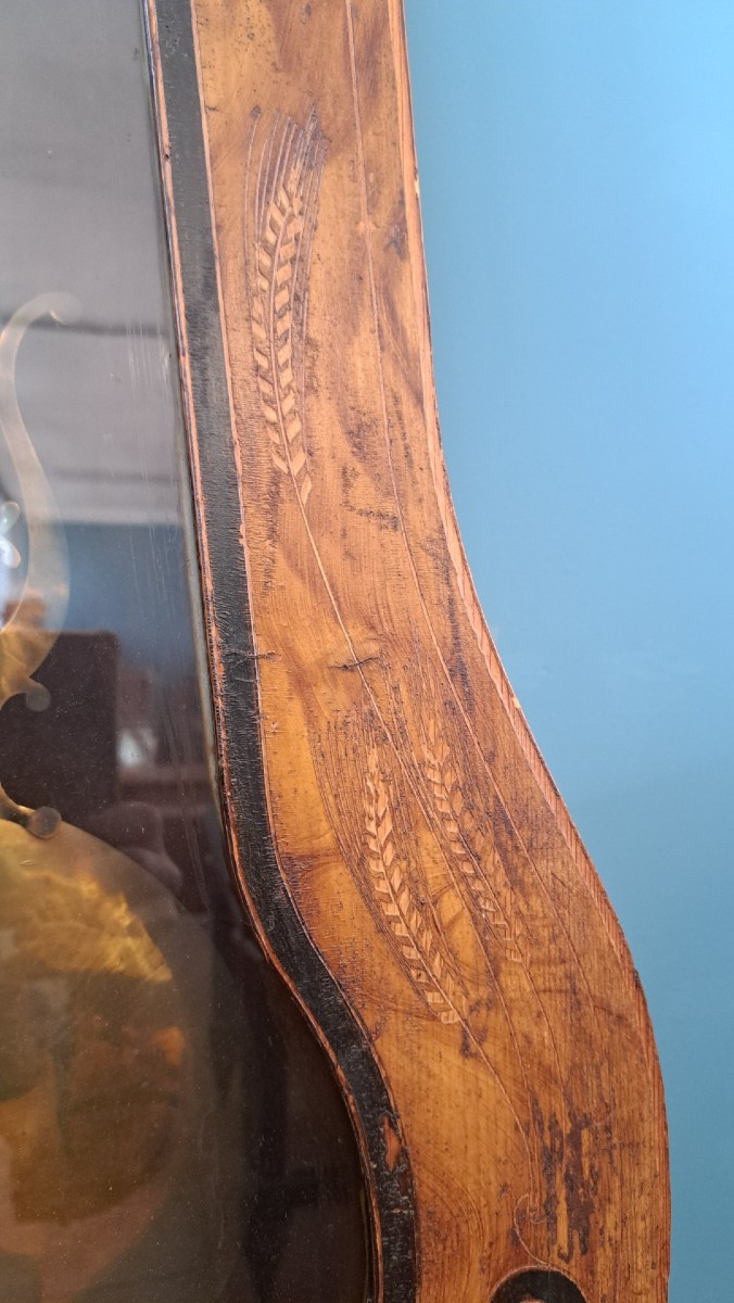 Orologio a pendolo laccato dell'Ottocento-photo-2