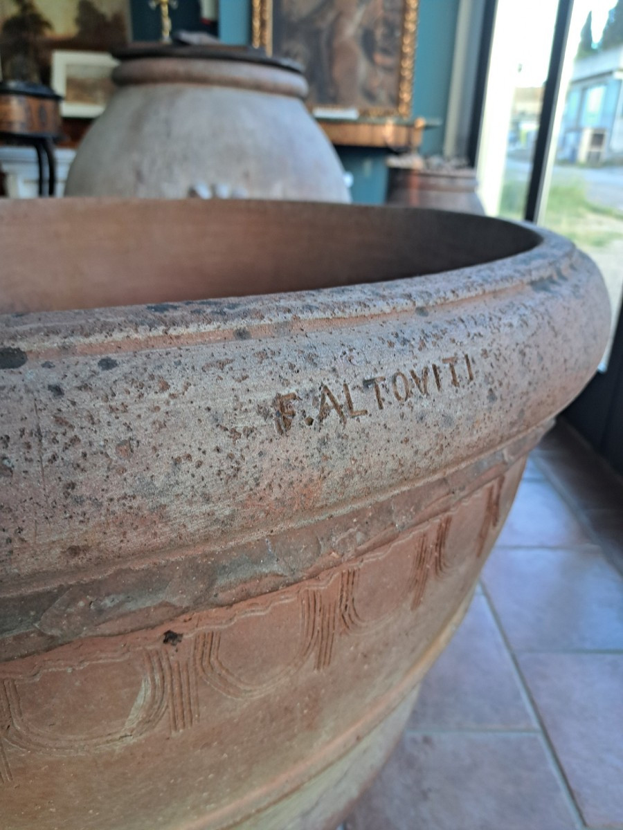 Grande conca in terracotta Altoviti, Impruneta-photo-2