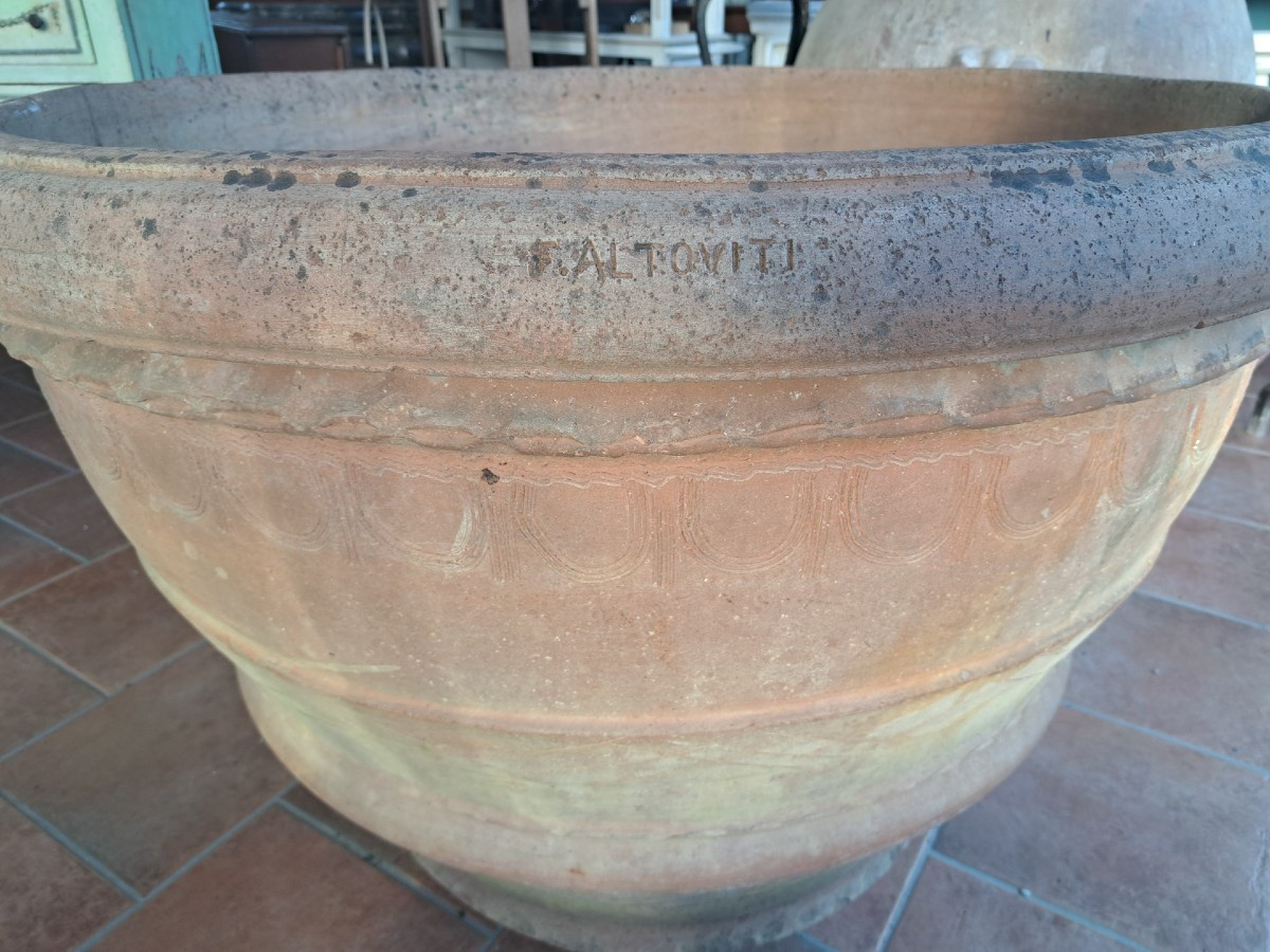 Grande conca in terracotta Altoviti, Impruneta-photo-3