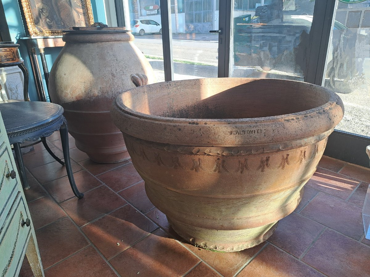 Grande conca in terracotta Altoviti, Impruneta-photo-2