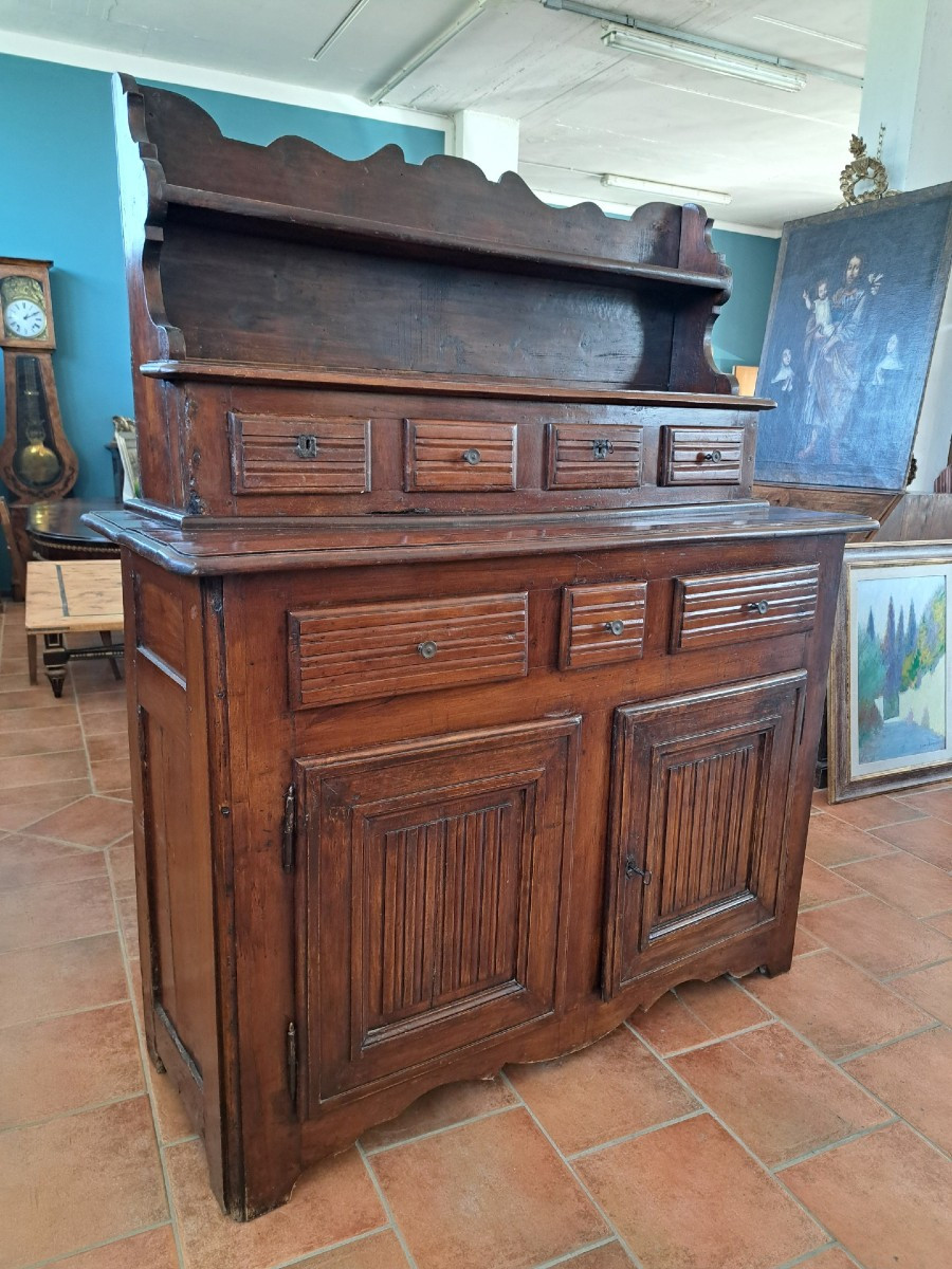 Credenza in ciliegio del '700 con alzata-photo-3