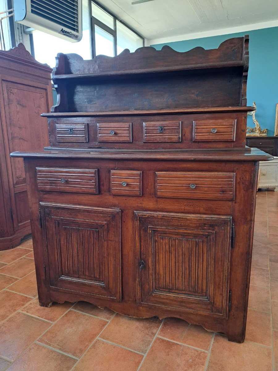 Credenza in ciliegio del '700 con alzata-photo-4