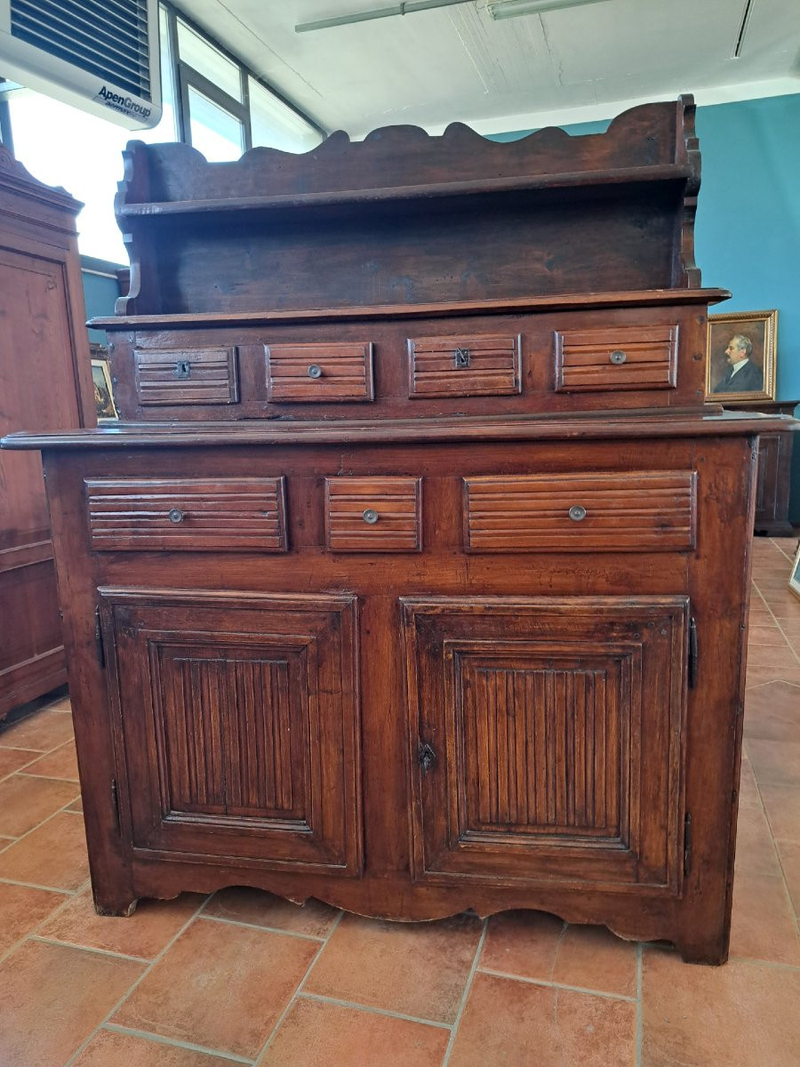 Credenza in ciliegio del '700 con alzata-photo-1