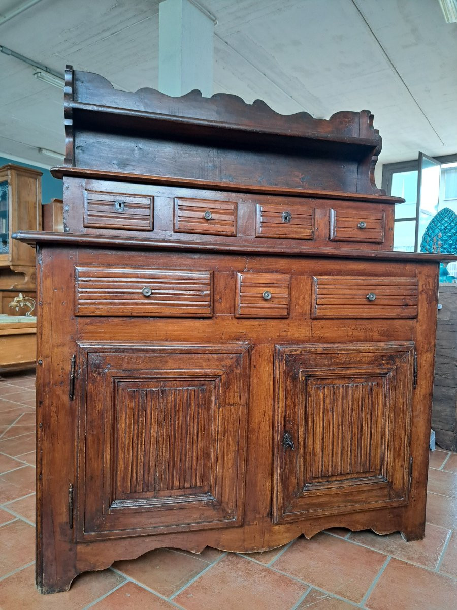 Credenza in ciliegio del '700 con alzata-photo-3