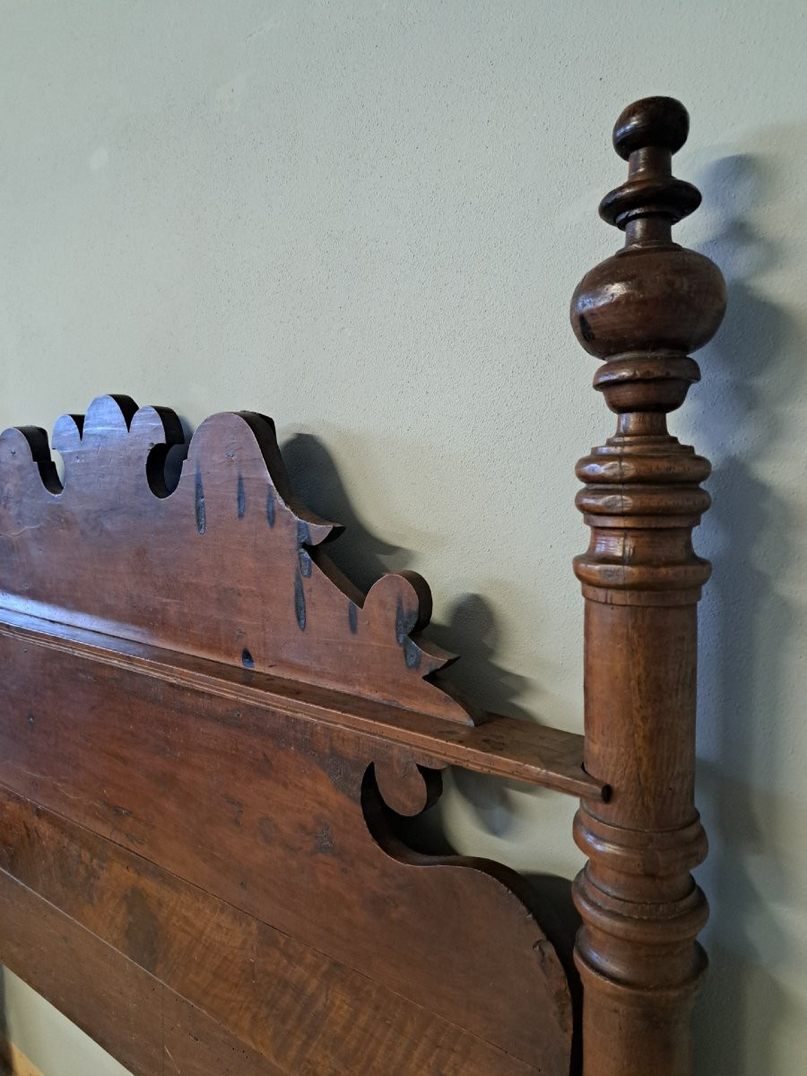 Letto in noce con colonne del '600-photo-5