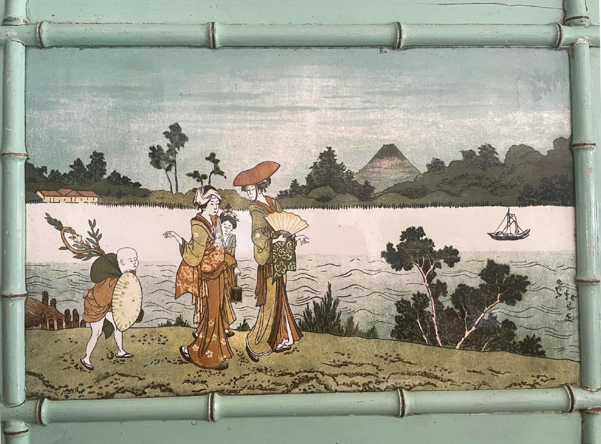 Grande ceramica dipinta, datata 1862-photo-5